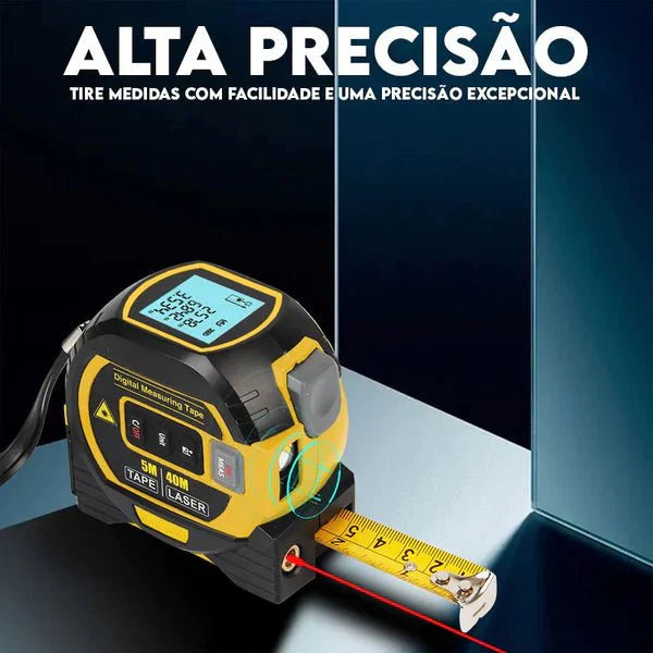 Trena Digital Laser PRO 60 metros [ALTA PRECISÃO] - Baú Shops