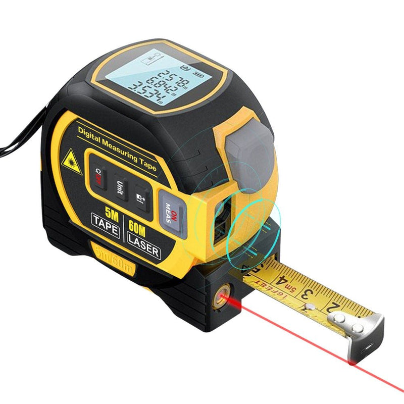 Trena Digital Laser PRO 60 metros [ALTA PRECISÃO] - Baú Shops